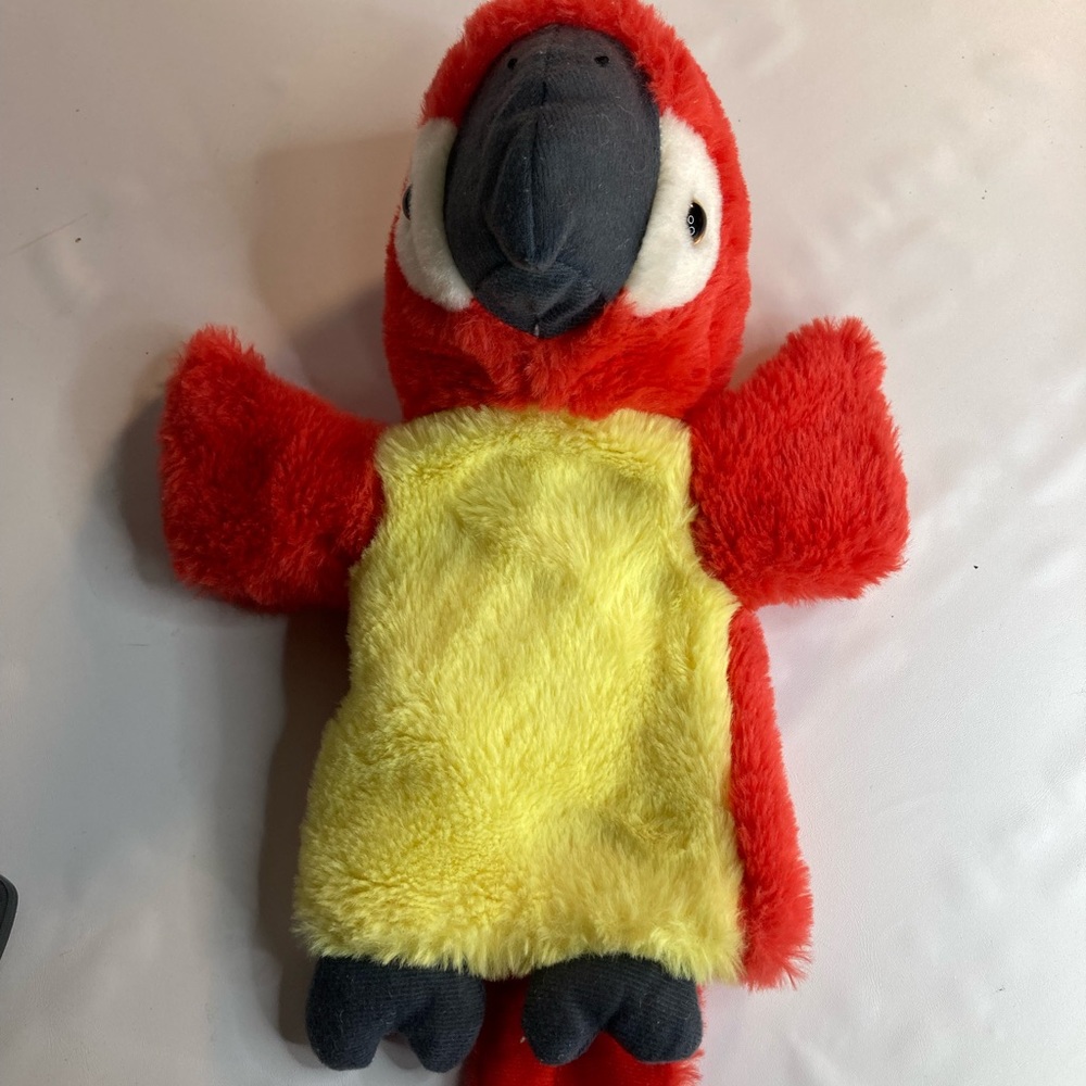 The puppet company parrot hand puppet plush stuffed animal